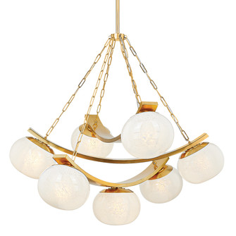 Duxbury Seven Light Chandelier in Aged Brass (70|2107-AGB)