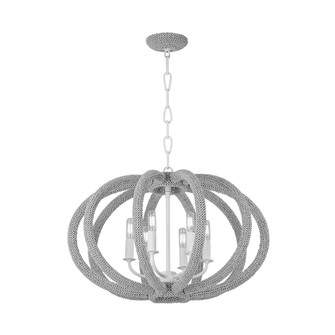 Lewiston Three Light Chandelier in White Plaster (70|1206-WP)