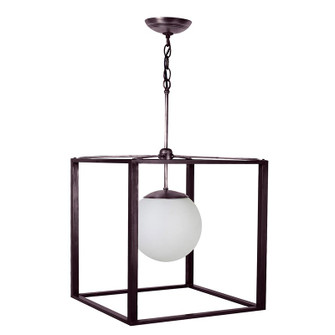 Pendant One Light Hanging Lantern in Dark Brass (196|6892X-DB-MED)