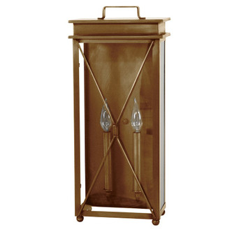 Glidden Two Light Wall Sconce in Antique Brass (196|11841-AB-LT2-CLR)