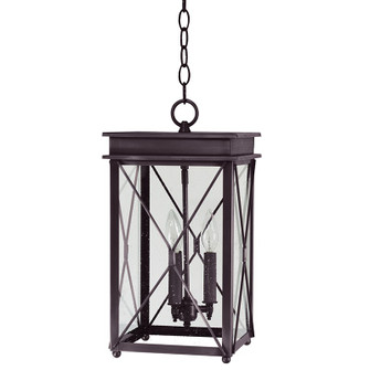 Glidden Three Light Hanging Lantern in Dark Brass (196|11822-DB-LT3-CSG)