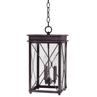 Glidden Three Light Hanging Lantern in Dark Brass (196|11822-DB-LT3-CLR)