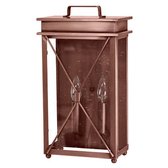 Glidden Two Light Wall Sconce in Antique Copper (196|11821-AC-LT2-CSG)