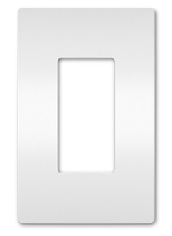radiant One-Gang Screwless Wall Plate with Microban in White (246|RWP26WAMCC6)
