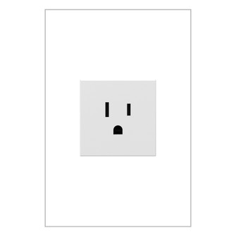 adorne 15A Single Tamper-Resistant Outlet in White (246|ARTR151W10)