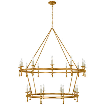 Classic LED Chandelier in Antique-Burnished Brass (268|CHC 5825AB)