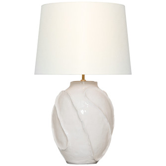 Idalia LED Table Lamp in Glossy White Crackle (268|ARN 3684GWC-L)