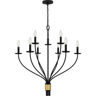 Margaret Nine Light Chandelier in Matte Black (10|MAG5032MBK)