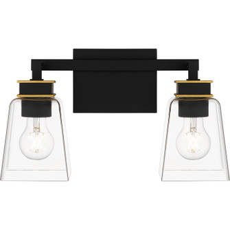 Almany Two Light Bath in Matte Black (10|ALY8615MBK)