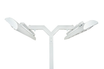 Pole Mount With Double Crossbar in White (40|EF3908PMDW)