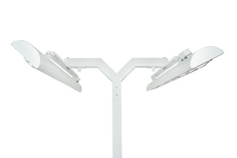Pole Mount Pole Mount With Double Crossbar in White (40|EF3908PMDW)