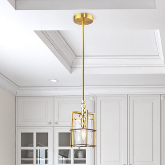 Burford One Light Pendant in Brass & Black (78|AC11810BB)