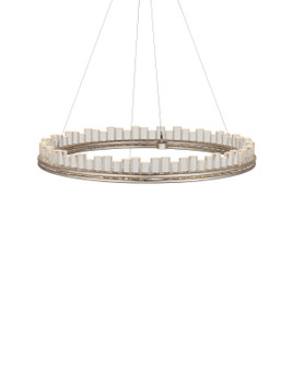 Pleiades One Light Chandelier in Contemporary Silver Leaf/Contemporary Silver/Clear (142|9000-1220)