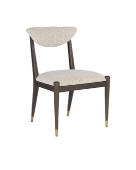 Side Chair in Coffee Brown/Antique Brass (142|7000-0962)