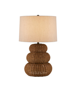 One Light Table Lamp in Dark Brown/Antique Brass (142|6000-0931)
