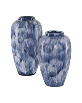 Vase Set of 2 in Blue/White (142|1200-0882)