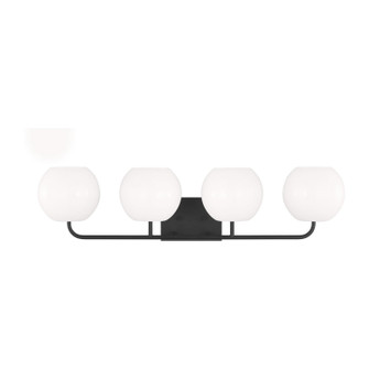 Rory Four Light Vanity in Midnight Black (1|GLV1014EN3/MBK)