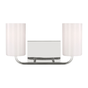 Rhett Two Light Vanity in Chrome (1|GLV1002EN3/CH)