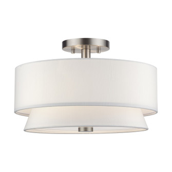 Fontana Three Light Semi-Flush Mount in Brushed Nickel (107|60026-91)