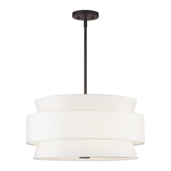 Fontana Five Light Pendant Chandelier in Bronze (107|60025-07)