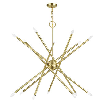 Soho 14 Light Foyer Chandelier in Satin Brass (107|47009-12)