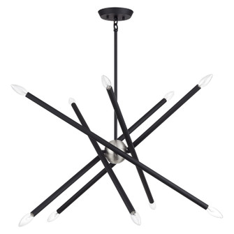Soho Ten Light Chandelier in Black (107|47006-04)