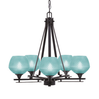 Uptowne Five Light Chandelier in Dark Granite (200|325-DG-4625)