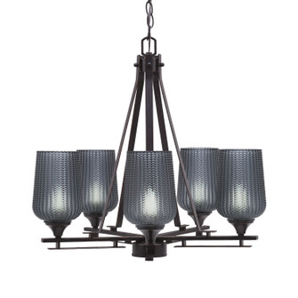 Uptowne Five Light Chandelier in Dark Granite (200|325-DG-4252)