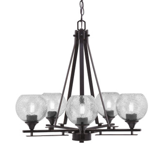 Uptowne Five Light Chandelier in Dark Granite (200|325-DG-4102)