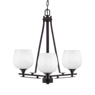 Uptowne Three Light Chandelier in Dark Granite (200|323-DG-4811)