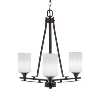 Uptowne Three Light Chandelier in Dark Granite (200|323-DG-310)