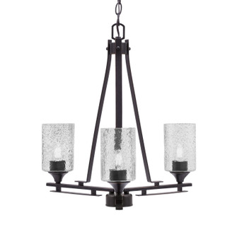 Uptowne Three Light Chandelier in Dark Granite (200|323-DG-3002)