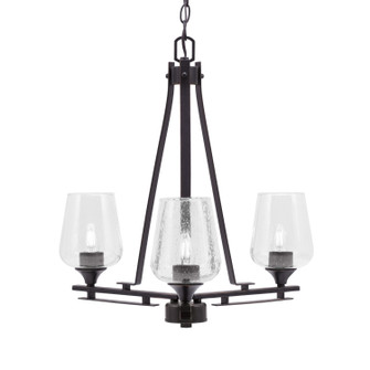 Uptowne Three Light Chandelier in Dark Granite (200|323-DG-210)