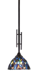 Uptowne One Light Mini Pendant in Dark Granite (200|320-DG-9955)