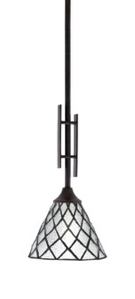 Uptowne One Light Mini Pendant in Dark Granite (200|320-DG-9185)