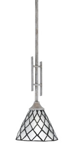Uptowne One Light Mini Pendant in Aged Silver (200|320-AS-9185)