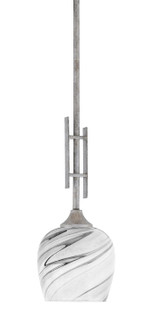 Uptowne One Light Mini Pendant in Aged Silver (200|320-AS-4819)