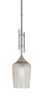 Uptowne One Light Mini Pendant in Aged Silver (200|320-AS-4253)