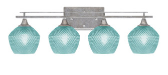Uptowne Four Light Bath Bar in Aged Silver (200|134-AS-4625)