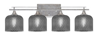 Uptowne Four Light Bath Bar in Aged Silver (200|134-AS-4612)