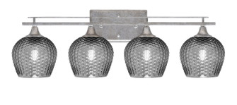 Uptowne Four Light Bath Bar in Aged Silver (200|134-AS-4602)