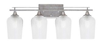 Uptowne Four Light Bath Bar in Aged Silver (200|134-AS-4250)