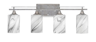 Uptowne Four Light Bath Bar in Aged Silver (200|134-AS-3009)