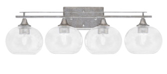 Uptowne Four Light Bath Bar in Aged Silver (200|134-AS-202)