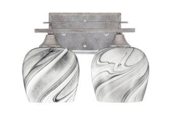 Uptowne Two Light Bath Bar in Aged Silver (200|132-AS-4819)
