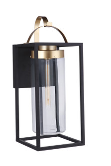 Neo One Light Outdoor Wall Mount in Midnight / Satin Brass (46|ZA4834-MNSB)