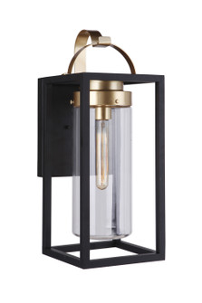 Neo One Light Outdoor Wall Mount in Midnight / Satin Brass (46|ZA4814-MNSB)