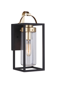 Neo One Light Outdoor Wall Mount in Midnight / Satin Brass (46|ZA4804-MNSB)