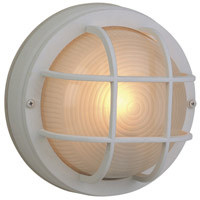 Bulkheads Oval and Round One Light Flushmount in Textured White (46|Z394-TW)