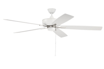 Super Pro 60 60'' Ceiling Fan in White/Polished Nickel (46|S60WPLN5-60WWOK)